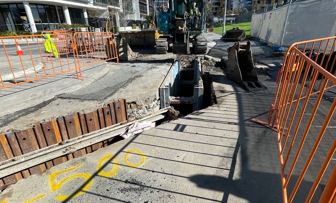 Wentworth Point new High School - Sydney Water CN194450WW Pressure Sewer Works